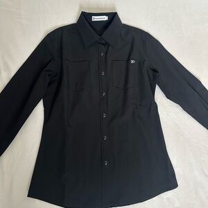 Ranch Dressn Black Button Down Shirt